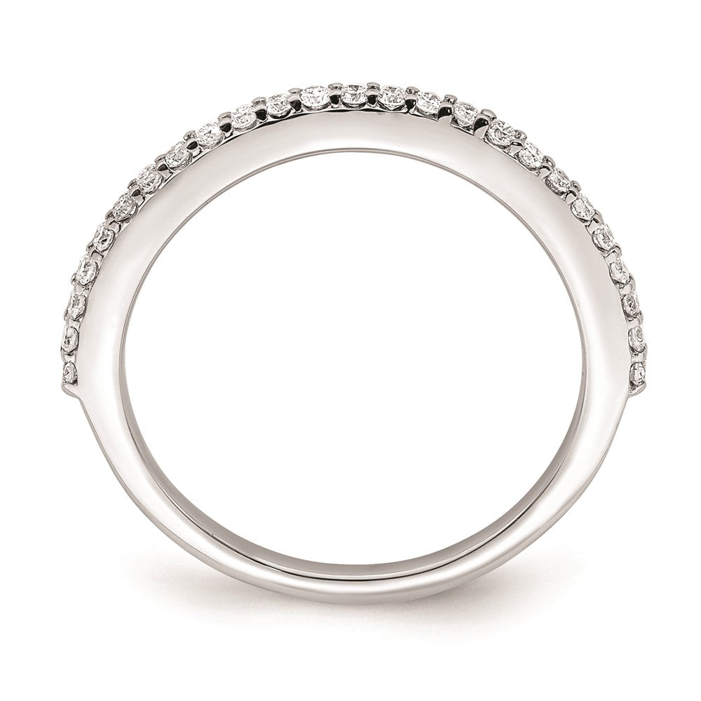 0.25ct. CZ Solid Real 14K White Gold Wedding Wedding Band Ring