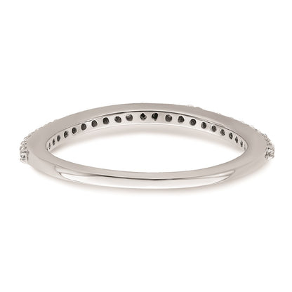 0.25ct. CZ Solid Real 14K White Gold Wedding Wedding Band Ring