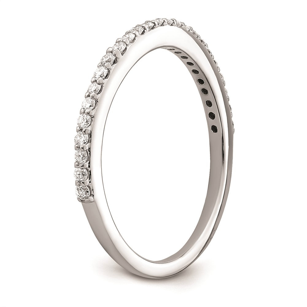 0.25ct. CZ Solid Real 14K White Gold Wedding Wedding Band Ring