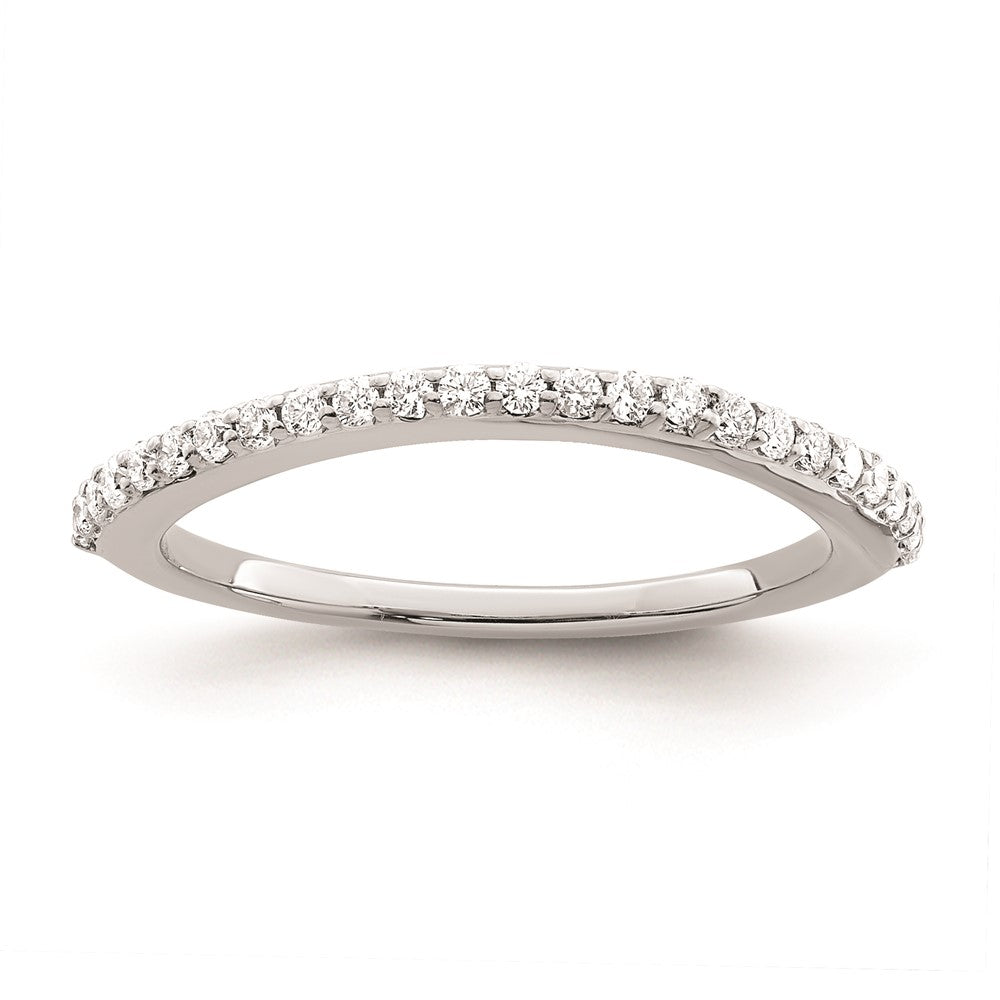 0.25ct. CZ Solid Real 14K White Gold Wedding Wedding Band Ring