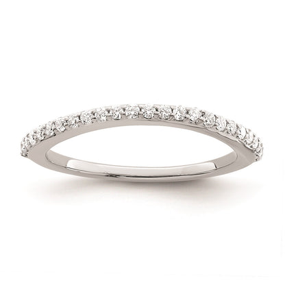 0.25ct. CZ Solid Real 14K White Gold Wedding Wedding Band Ring