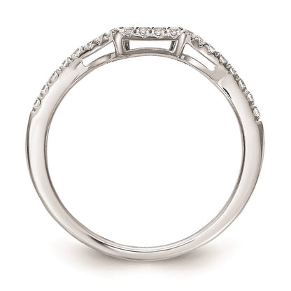 0.20ct. CZ Solid Real 14K White Gold Wedding Wedding Band Ring