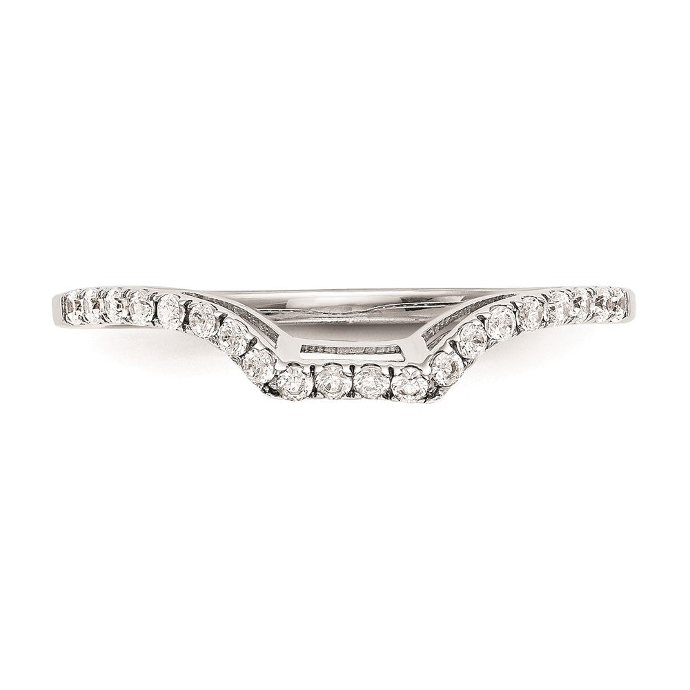 0.20ct. CZ Solid Real 14K White Gold Wedding Wedding Band Ring