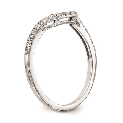 0.20ct. CZ Solid Real 14K White Gold Wedding Wedding Band Ring