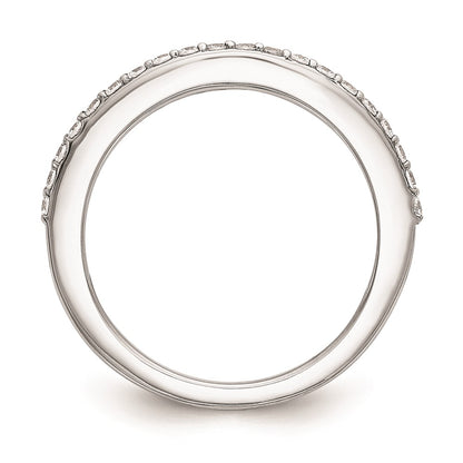0.25ct. CZ Solid Real 14K White Gold Wedding Wedding Band Ring