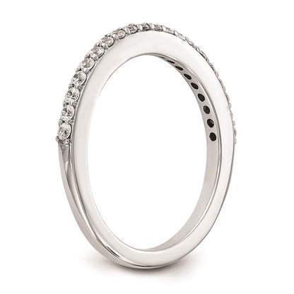 0.25ct. CZ Solid Real 14K White Gold Wedding Wedding Band Ring