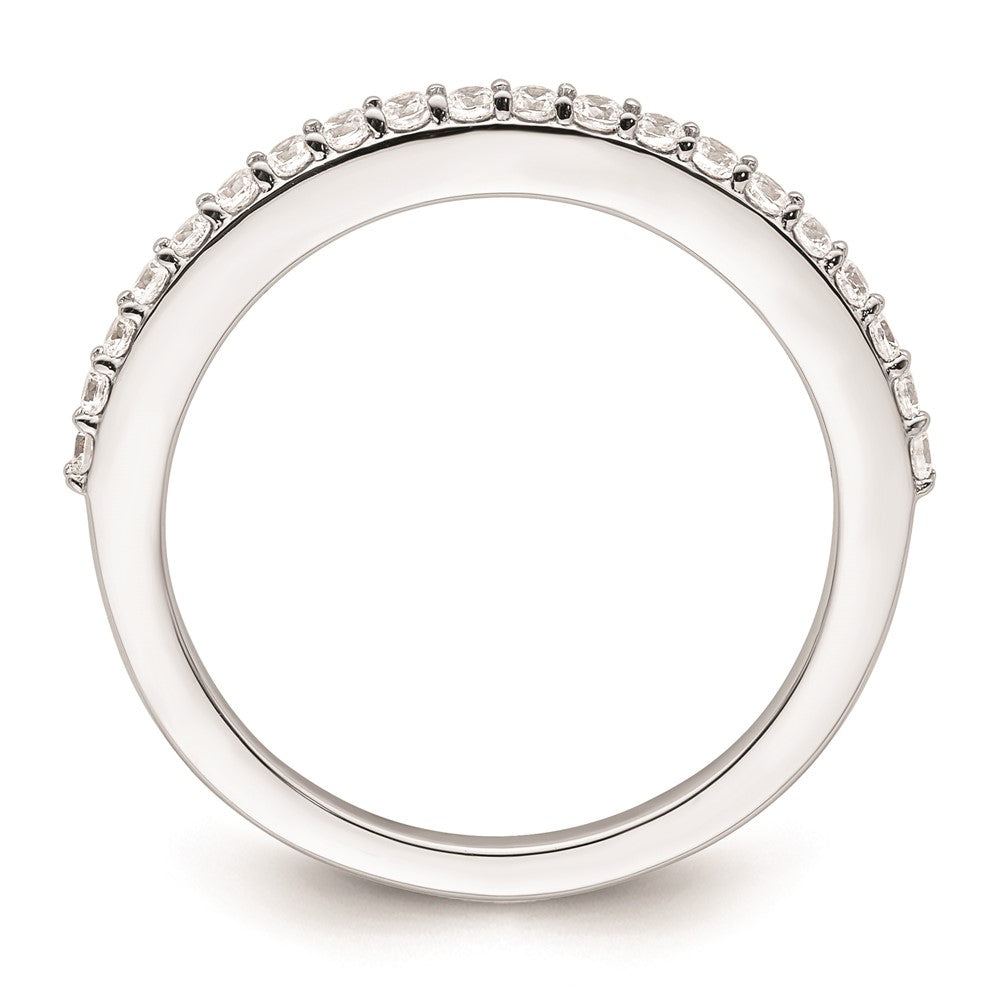 0.30ct. CZ Solid Real 14K White Gold Wedding Wedding Band Ring