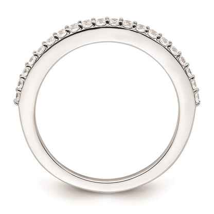 0.30ct. CZ Solid Real 14K White Gold Wedding Wedding Band Ring