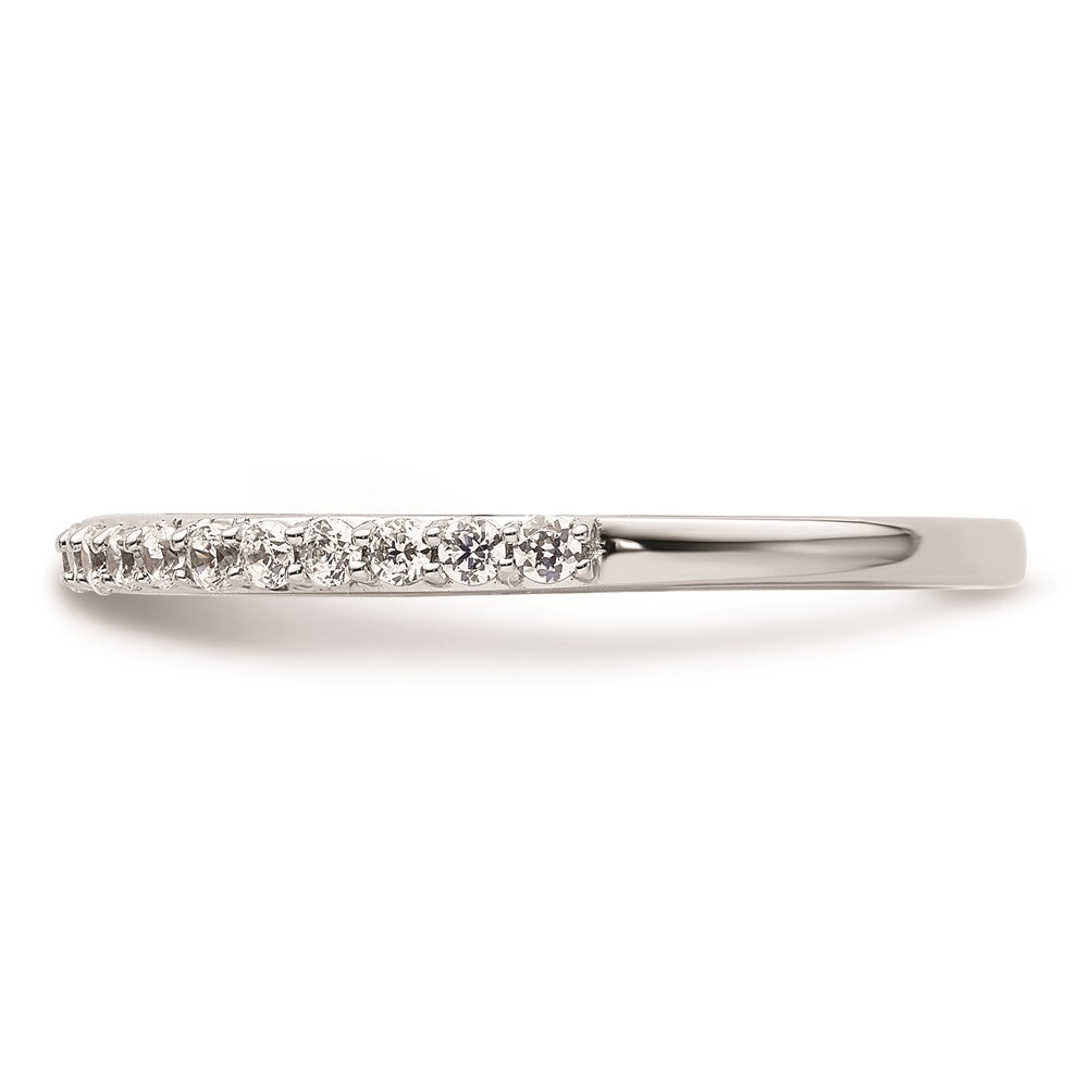 0.30ct. CZ Solid Real 14K White Gold Wedding Wedding Band Ring
