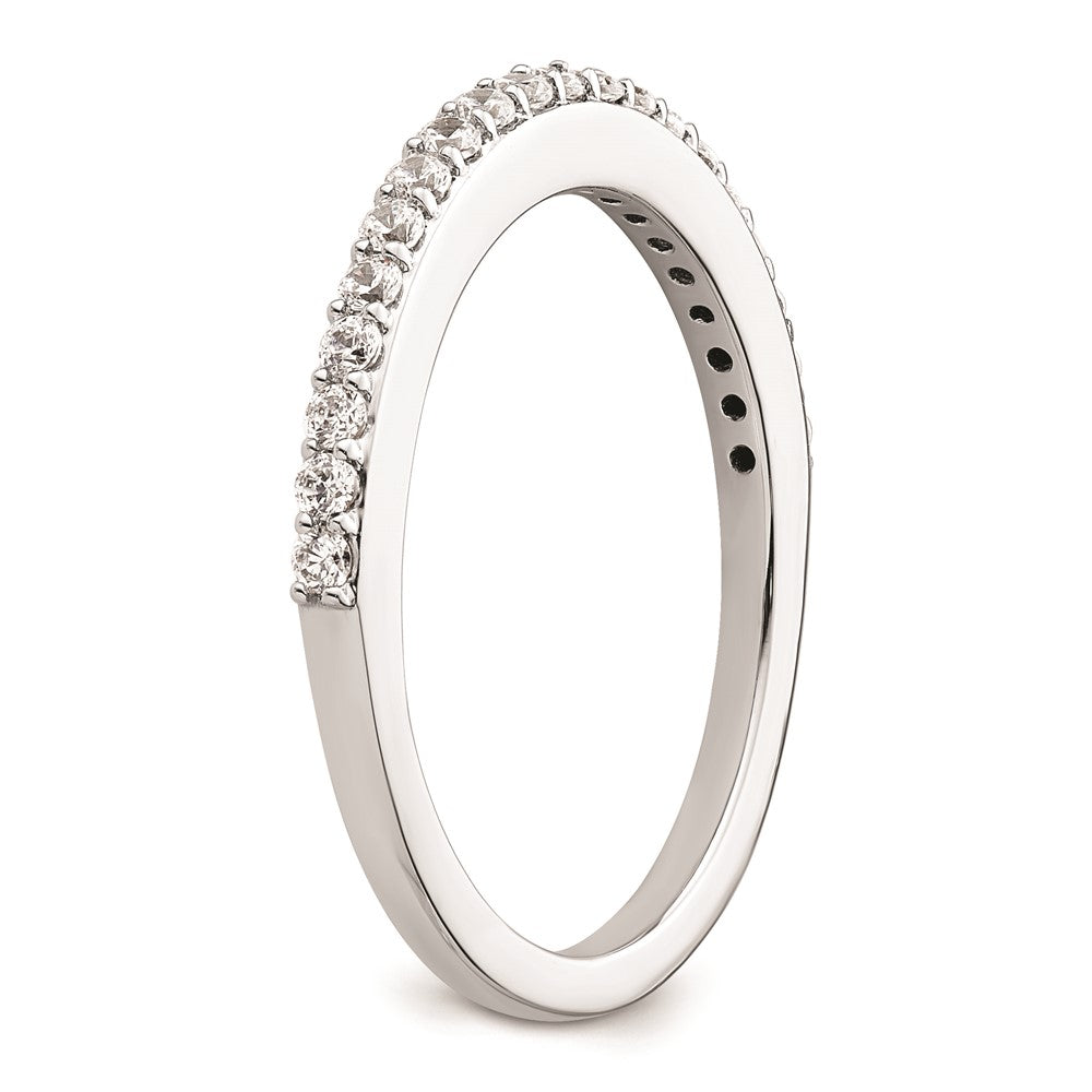 0.30ct. CZ Solid Real 14K White Gold Wedding Wedding Band Ring