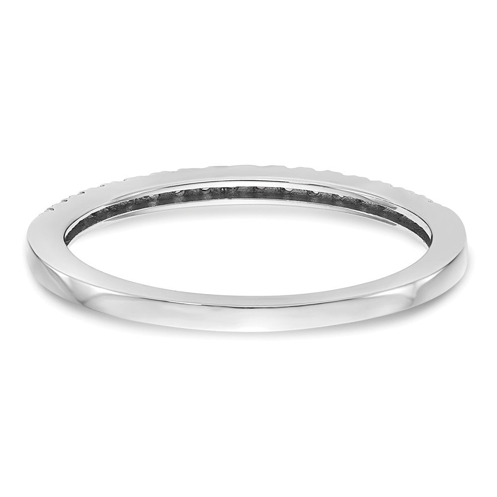 0.17ct. CZ Solid Real 14K White Gold Wedding Wedding Band Ring