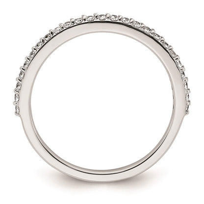 0.25ct. CZ Solid Real 14K White Gold Wedding Wedding Band Ring