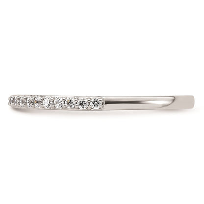 0.25ct. CZ Solid Real 14K White Gold Wedding Wedding Band Ring