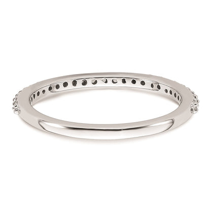 0.25ct. CZ Solid Real 14K White Gold Wedding Wedding Band Ring