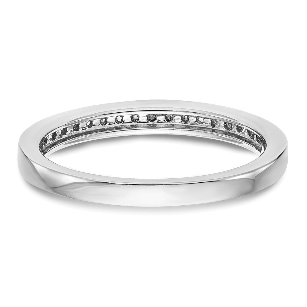 14K White Gold Real Diamond Wedding Band