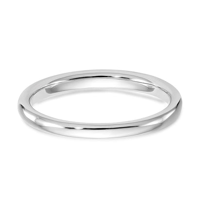 0.07ct. CZ Solid Real 14k White Gold Wedding Wedding Band Ring