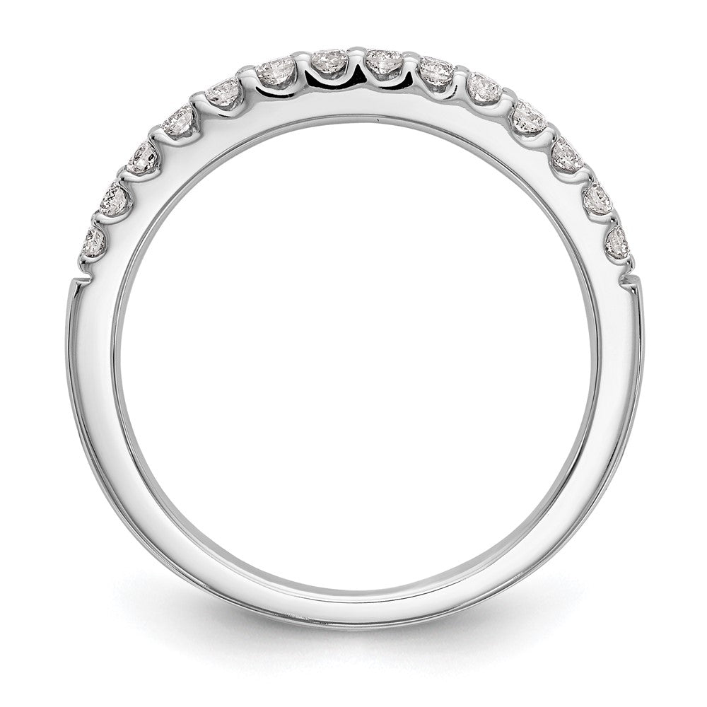 0.33ct. CZ Solid Real 14k White Gold Wedding Wedding Band Ring