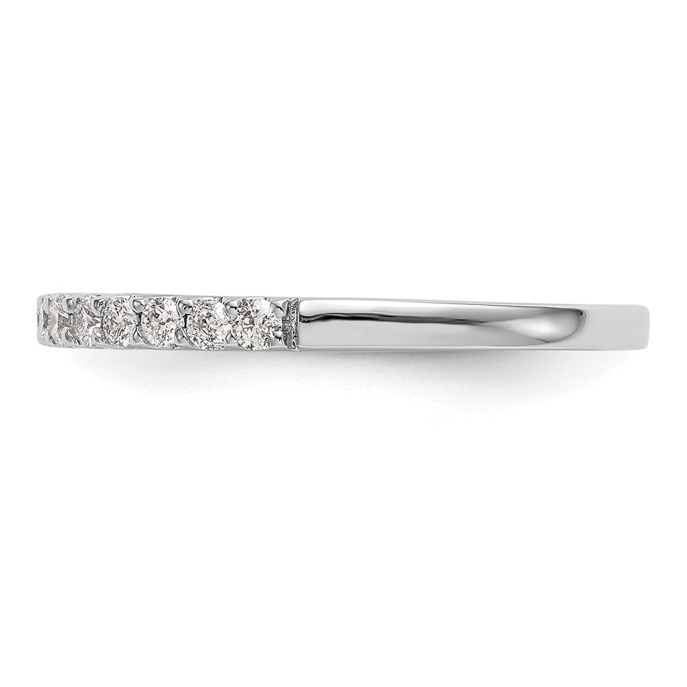 0.33ct. CZ Solid Real 14k White Gold Wedding Wedding Band Ring