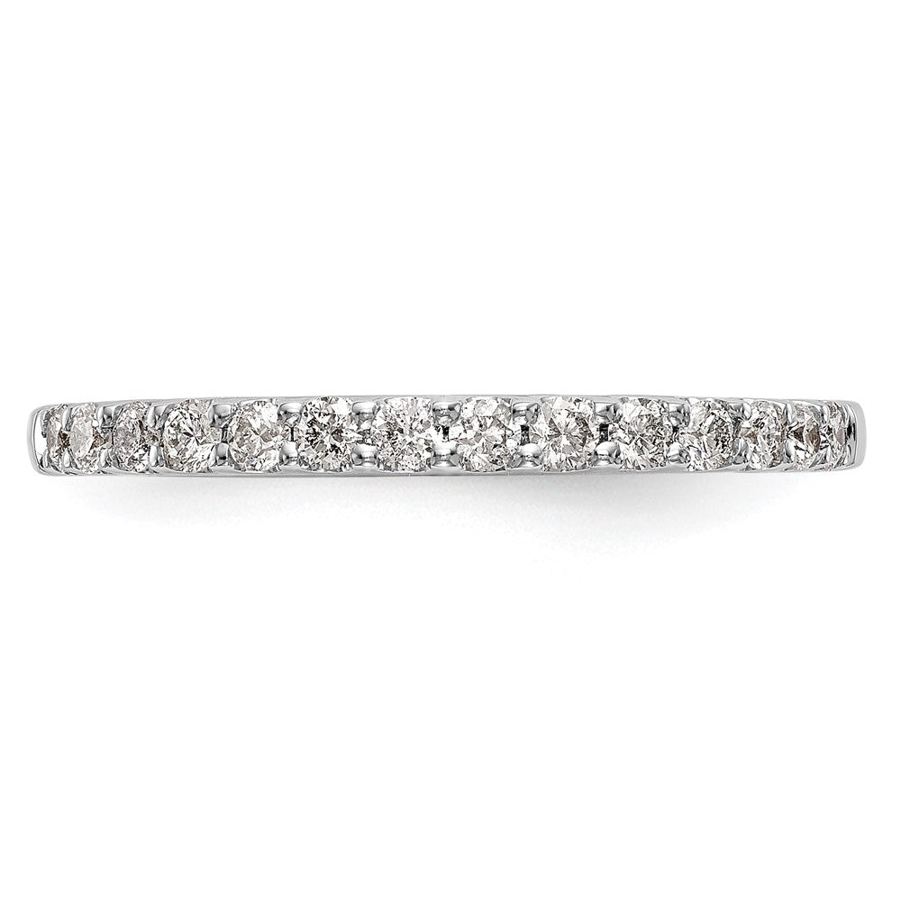 0.33ct. CZ Solid Real 14k White Gold Wedding Wedding Band Ring