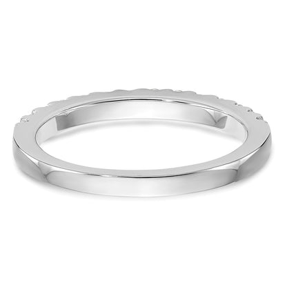 0.33ct. CZ Solid Real 14k White Gold Wedding Wedding Band Ring