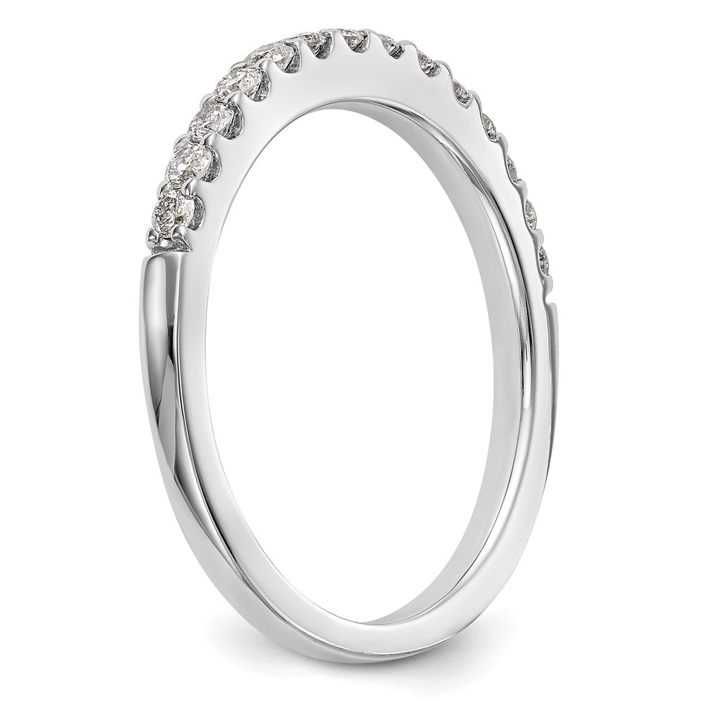 0.33ct. CZ Solid Real 14k White Gold Wedding Wedding Band Ring