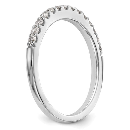 0.33ct. CZ Solid Real 14k White Gold Wedding Wedding Band Ring