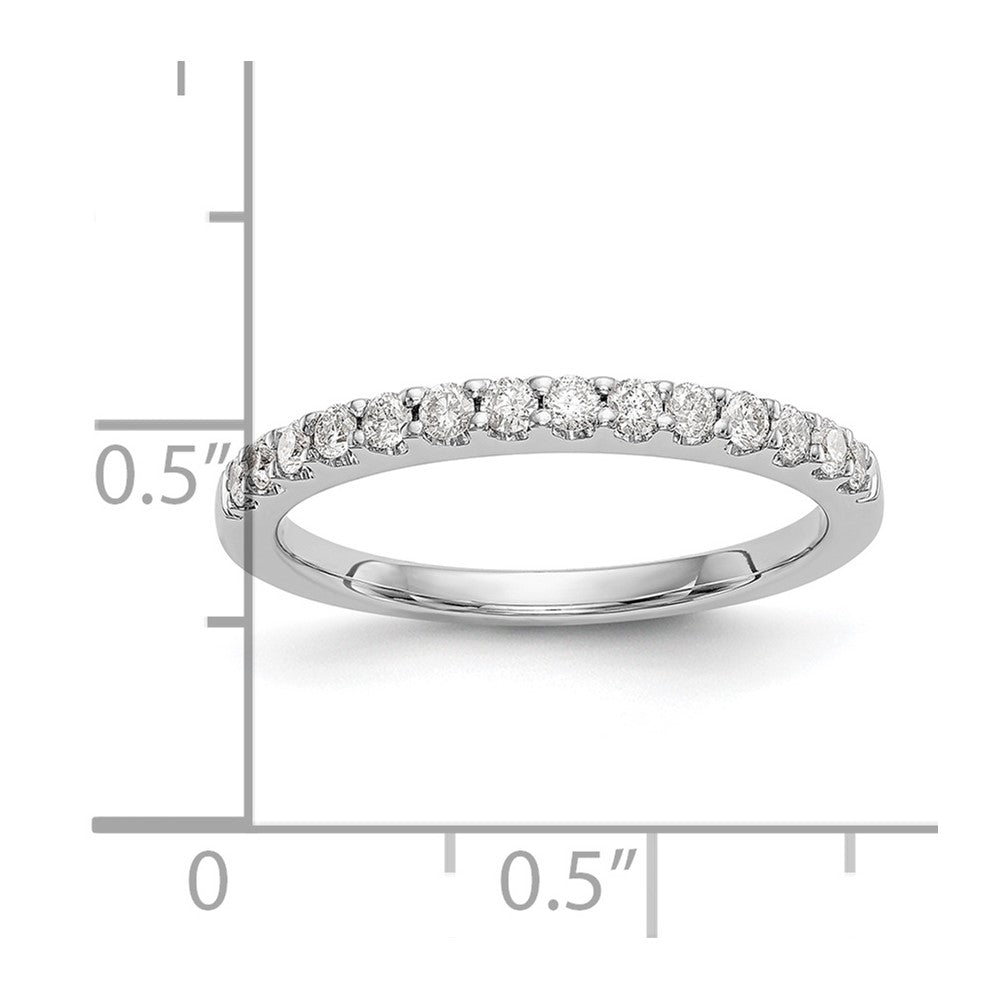 0.33ct. CZ Solid Real 14k White Gold Wedding Wedding Band Ring