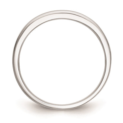 0.30ct. CZ Solid Real 14k White Gold Wedding Wedding Band Ring
