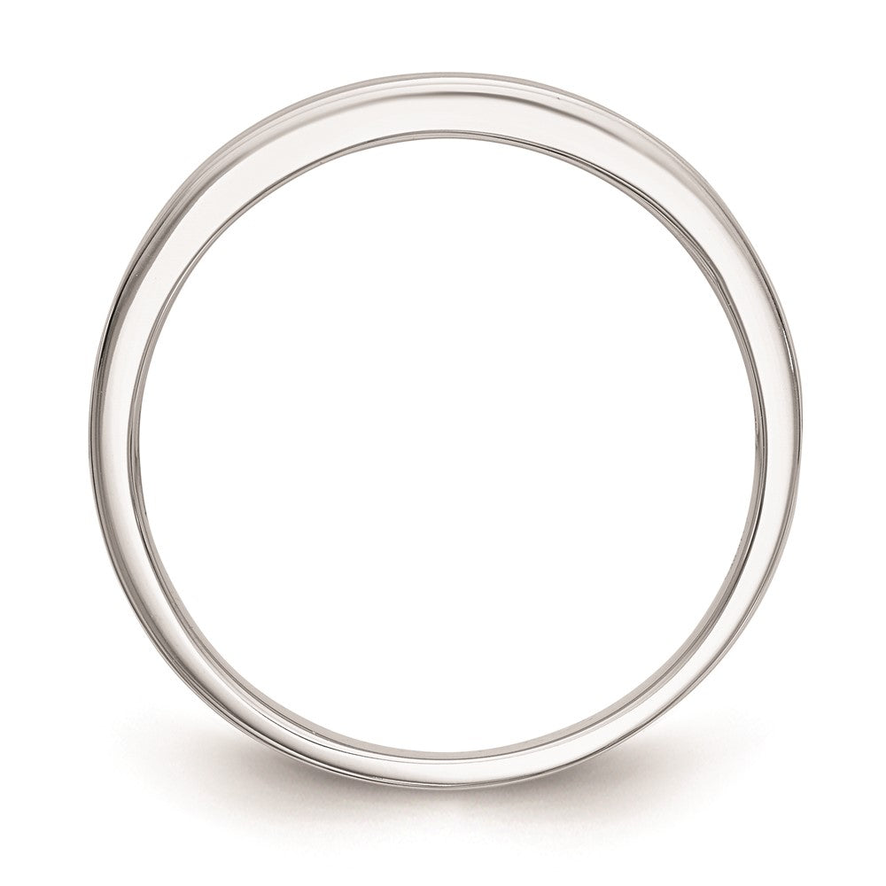 14k White Gold Real Diamond Wedding Band