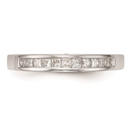 0.30ct. CZ Solid Real 14k White Gold Wedding Wedding Band Ring