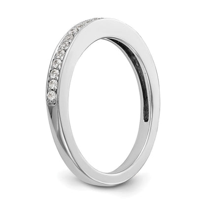 0.20ct. CZ Solid Real 14K White Gold Wedding Wedding Band Ring