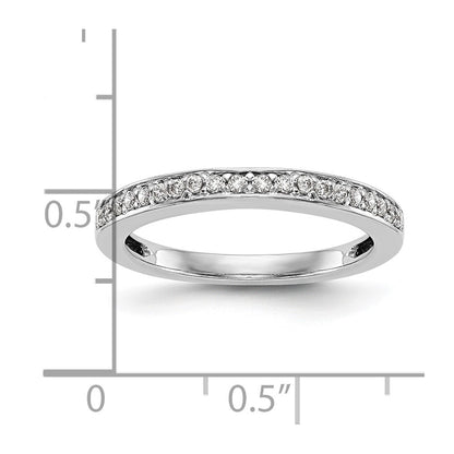 0.20ct. CZ Solid Real 14K White Gold Wedding Wedding Band Ring
