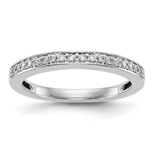 0.20ct. CZ Solid Real 14K White Gold Wedding Wedding Band Ring