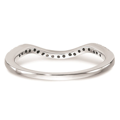 0.19ct. CZ Solid Real 14k White Gold Wedding Wedding Band Ring
