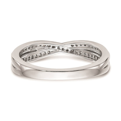 0.19ct. CZ Solid Real 14K White Gold Wedding Wedding Band Ring