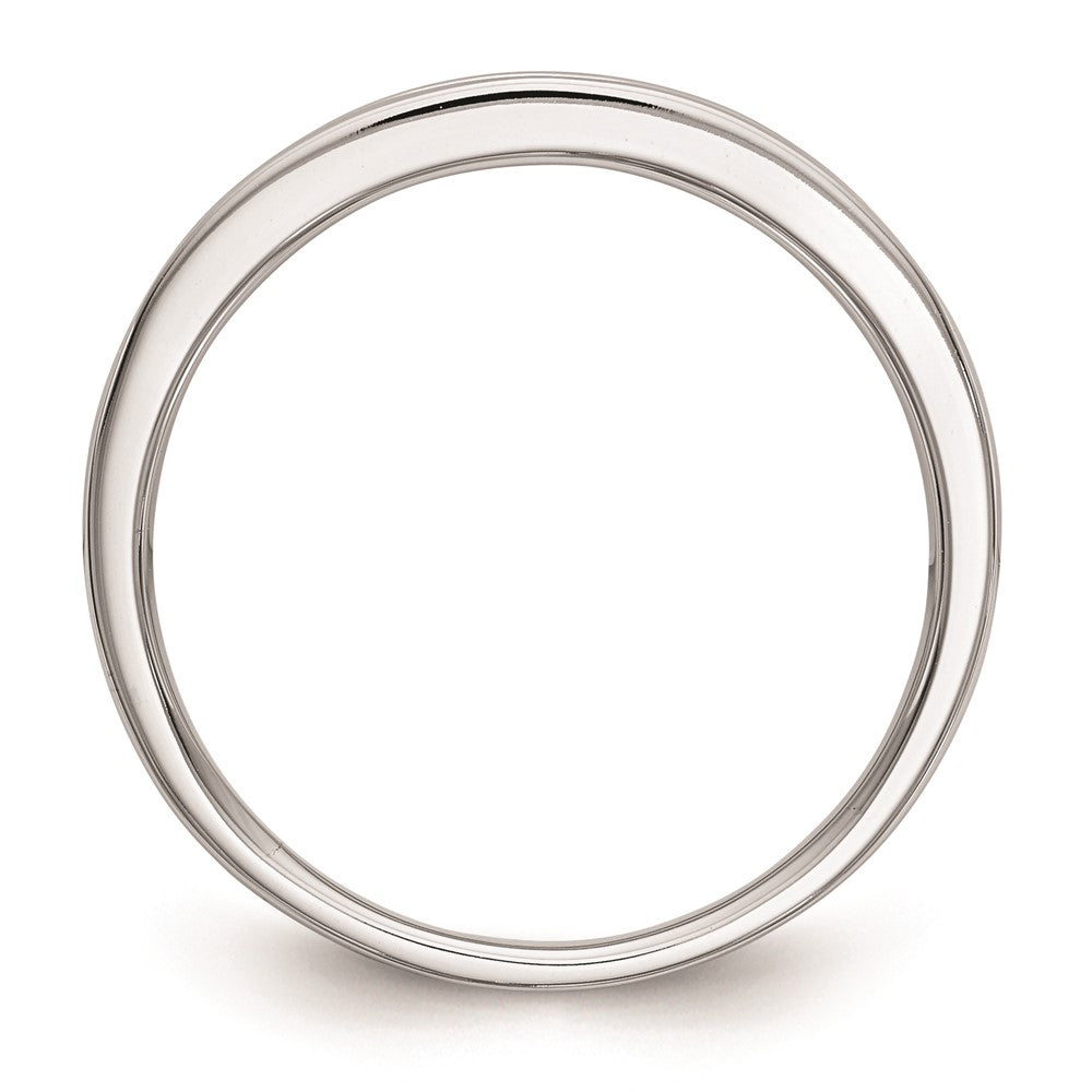 0.25ct. CZ Solid Real 14k White Gold Wedding Wedding Band Ring