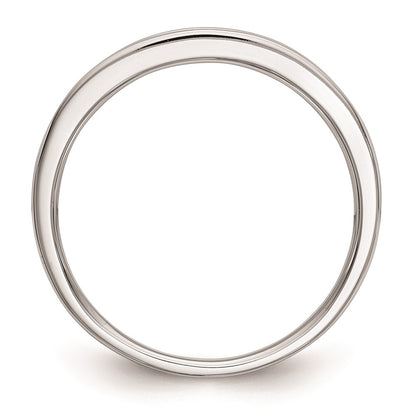 0.25ct. CZ Solid Real 14k White Gold Wedding Wedding Band Ring