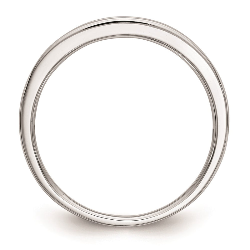 14k White Gold Real Diamond Wedding Band
