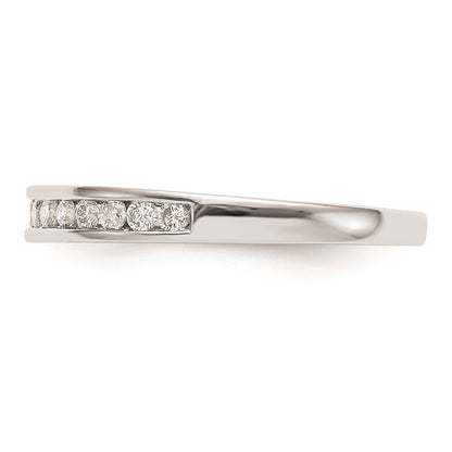 0.25ct. CZ Solid Real 14k White Gold Wedding Wedding Band Ring