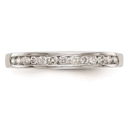 0.25ct. CZ Solid Real 14k White Gold Wedding Wedding Band Ring