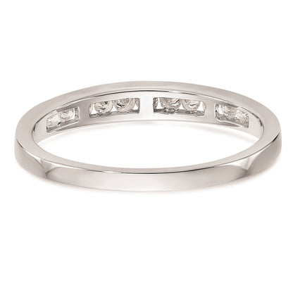 0.25ct. CZ Solid Real 14k White Gold Wedding Wedding Band Ring