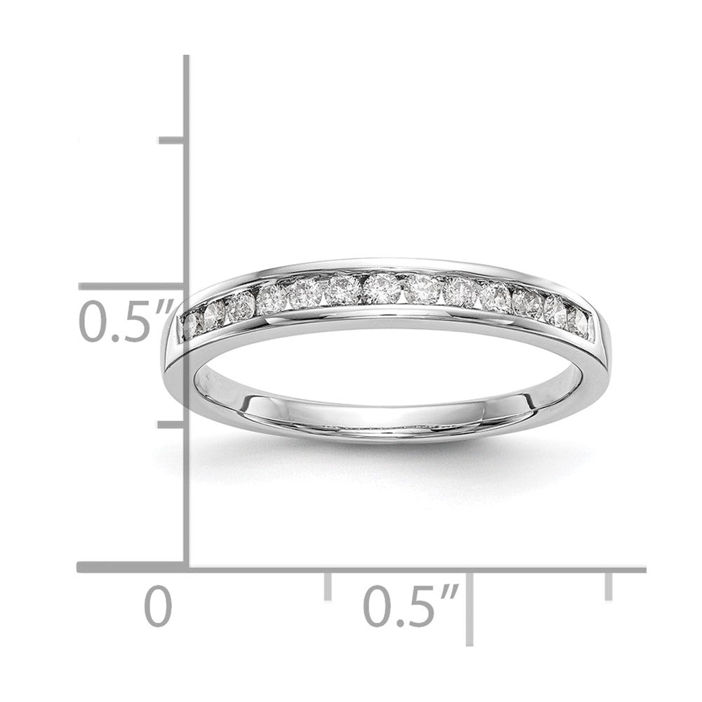 0.25ct. CZ Solid Real 14k White Gold Wedding Wedding Band Ring