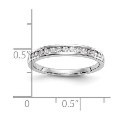 0.25ct. CZ Solid Real 14k White Gold Wedding Wedding Band Ring