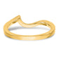0.18ct. CZ Solid Real 14k Yellow Gold Contoured Wedding Wedding Band Ring