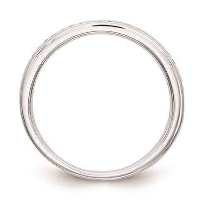 0.23ct. CZ Solid Real 14k White Gold Set of 2 Wedding Wedding Band Rings