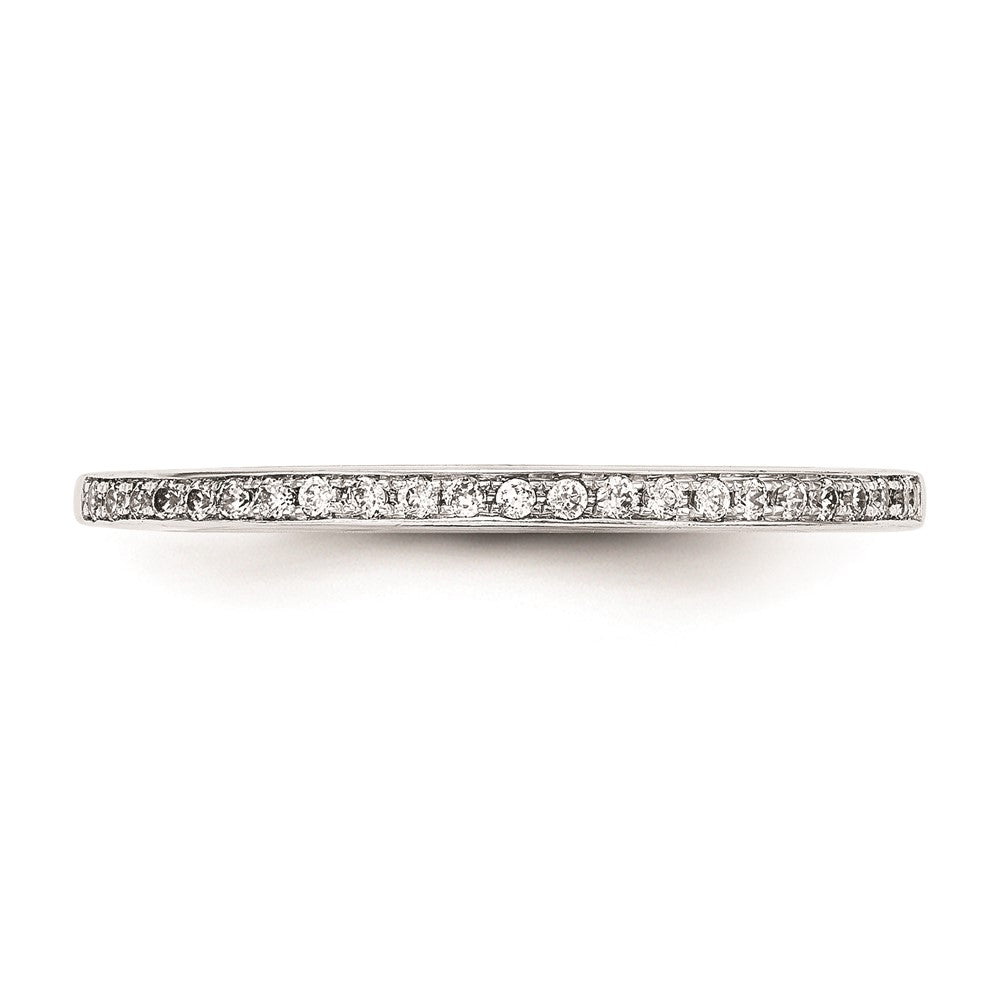 14k White Gold Real Diamond Set of 2 Wedding Bands