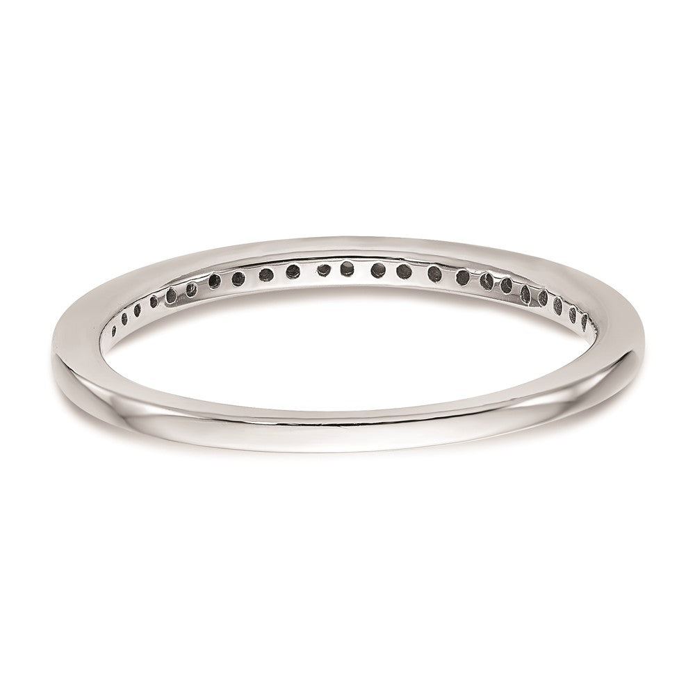 0.23ct. CZ Solid Real 14k White Gold Set of 2 Wedding Wedding Band Rings