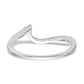 0.16ct. CZ Solid Real 14K White Gold Contoured Wedding Wedding Band Ring