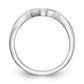 0.05ct. CZ Solid Real 14k White Gold Wedding Wedding Band Ring