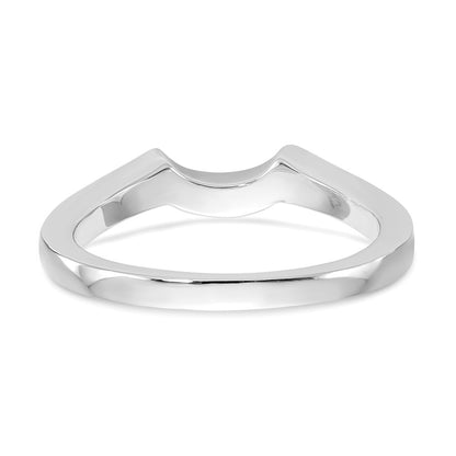14k White Gold Real Diamond Wedding Band